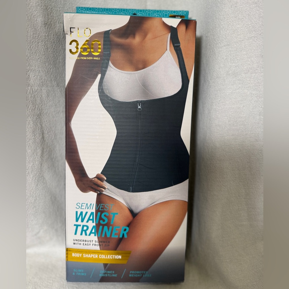 NWOT: 2XL Semi Vest Waist Trainer Black (#42)